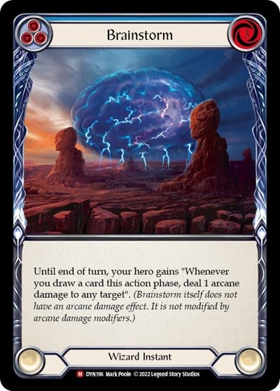 Brainstorm (DYN) #DYN196 Majestic (Lightly Played) Dynasty Flesh and Blood TCG: 2022