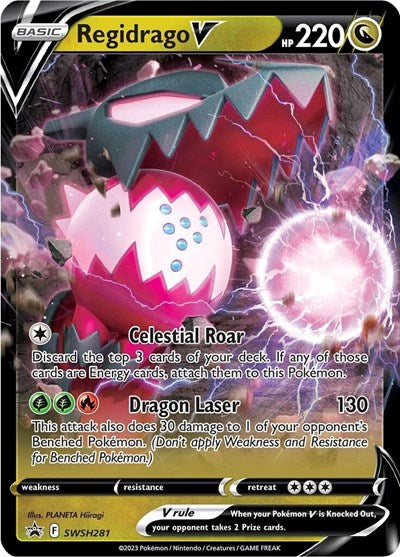 Regidrago V SWSH281 (SWSD) #SWSH281 Promo (Holofoil Near Mint) SWSH: Sword & Shield Promo Cards Pokemon: 2019