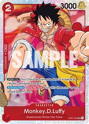 MonkeyDLuffy 024 (OP01) #OP01-024 Secret Rare (Foil Near Mint) Romance Dawn One Piece Card Game: 2022