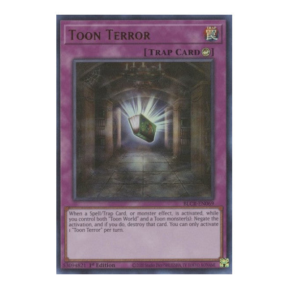 Toon Terror (BLCR) #BLCR-EN069 Ultra Rare (1st Edition Lightly Played) Battles of Legend: Crystal Revenge YuGiOh: 2022