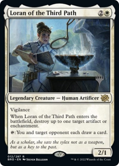 Loran of the Third Path (PPBRO) #12p Rare (Foil Lightly Played) Promo Pack: The Brothers' War Magic: The Gathering: 2022