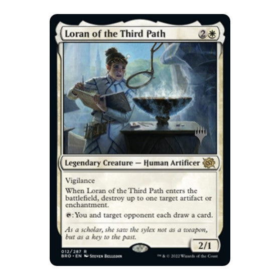 Loran of the Third Path (PPBRO) #12 Rare Promo Pack: The Brothers' War Magic: The Gathering: 2022