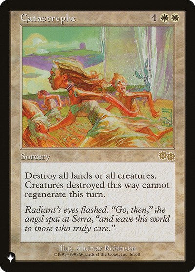 Catastrophe (LIST) #USG-6 Rare (Lightly Played) The List Reprints Magic: The Gathering: 2026