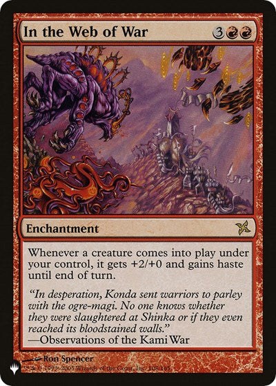 In the Web of War (LIST) #BOK-108 Rare (Lightly Played) The List Reprints Magic: The Gathering: 2026