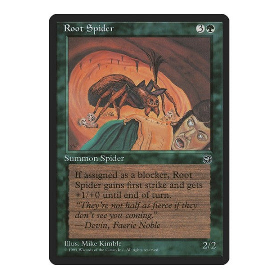 Root Spider (HML) #94 Uncommon (Lightly Played) Homelands Magic: The Gathering: 1995