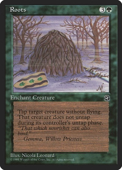 Roots (HML) #95 Uncommon (Moderately Played) Homelands Magic: The Gathering: 1995