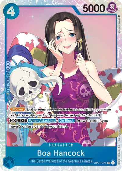 Boa Hancock (OP01) #OP01-078 Secret Rare (Foil Near Mint) Romance Dawn One Piece Card Game: 2022