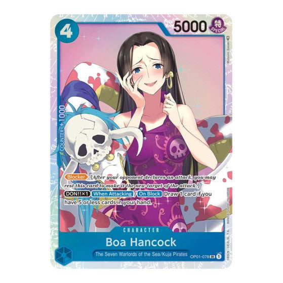 Boa Hancock (OP01) #OP01-078 Super Rare (Foil Near Mint) Romance Dawn One Piece Card Game: 2022