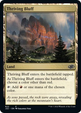 Thriving Bluff (J22) #822 Common (Lightly Played) Jumpstart 2022 Magic: The Gathering: 2022