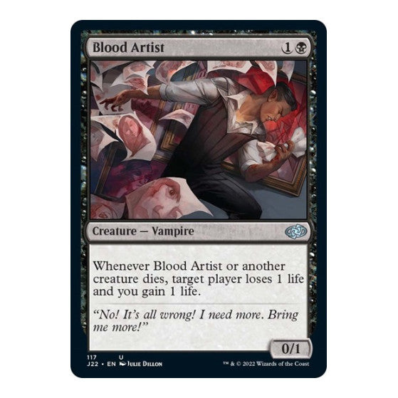 Blood Artist (J22) #117 Uncommon (Lightly Played) Jumpstart 2022 Magic: The Gathering: 2022