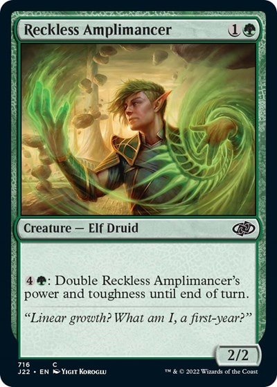 Reckless Amplimancer (J22) #716 Common (Lightly Played) Jumpstart 2022 Magic: The Gathering: 2022