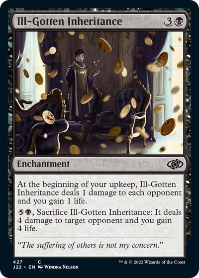 Ill-Gotten Inheritance (J22) #427 Common (Moderately Played) Jumpstart 2022 Magic: The Gathering: 2022