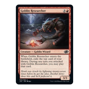 Goblin Researcher (J22) #34 Common (Lightly Played) Jumpstart 2022 Magic: The Gathering: 2022