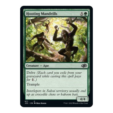 Hooting Mandrills (J22) #671 Common (Lightly Played) Jumpstart 2022 Magic: The Gathering: 2022