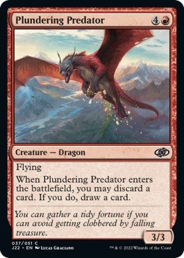 Plundering Predator (J22) #37 Common (Lightly Played) Jumpstart 2022 Magic: The Gathering: 2022