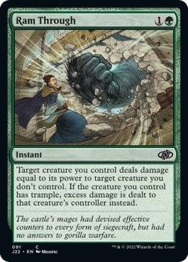 Ram Through (J22) #91 Common (Lightly Played) Jumpstart 2022 Magic: The Gathering: 2022