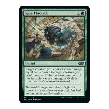 Ram Through (J22) #91 Common (Lightly Played) Jumpstart 2022 Magic: The Gathering: 2022
