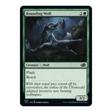 Bounding Wolf (J22) #633 Common (Lightly Played) Jumpstart 2022 Magic: The Gathering: 2022