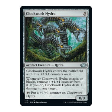 Clockwork Hydra (J22) #135 Uncommon (Lightly Played) Jumpstart 2022 Magic: The Gathering: 2022