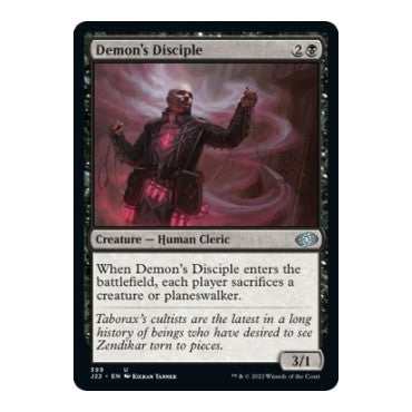 Demons Disciple (J22) #399 Uncommon (Lightly Played) Jumpstart 2022 Magic: The Gathering: 2022
