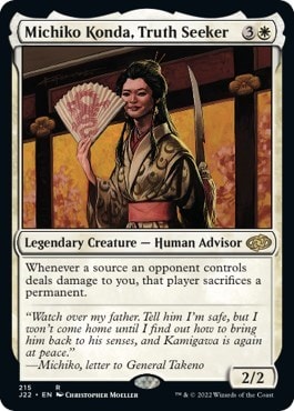 Michiko Konda, Truth Seeker (J22) #215 Rare (Lightly Played) Jumpstart 2022 Magic: The Gathering: 2022