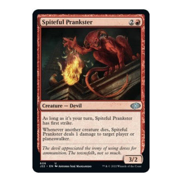 Spiteful Prankster (J22) #606 Uncommon (Lightly Played) Jumpstart 2022 Magic: The Gathering: 2022