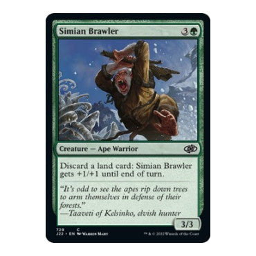 Simian Brawler (J22) #729 Common (Lightly Played) Jumpstart 2022 Magic: The Gathering: 2022