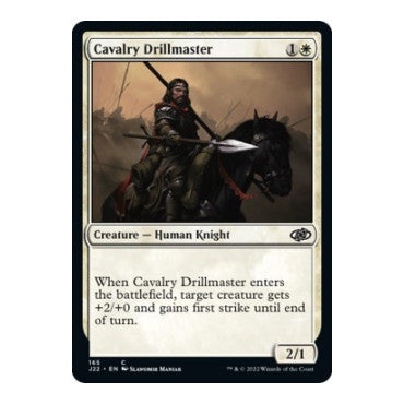 Cavalry Drillmaster (J22) #165 Common (Lightly Played) Jumpstart 2022 Magic: The Gathering: 2022