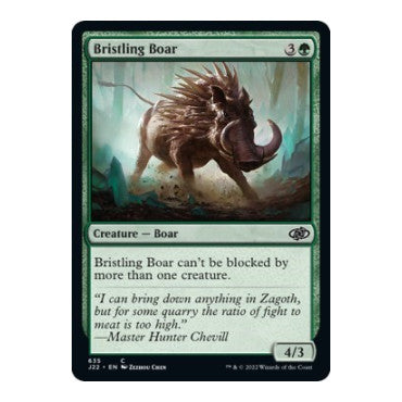 Bristling Boar (J22) #635 Common (Lightly Played) Jumpstart 2022 Magic: The Gathering: 2022