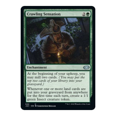 Crawling Sensation (J22) #642 Uncommon (Lightly Played) Jumpstart 2022 Magic: The Gathering: 2022