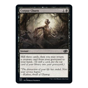 Corpse Churn (J22) #389 Common (Lightly Played) Jumpstart 2022 Magic: The Gathering: 2022