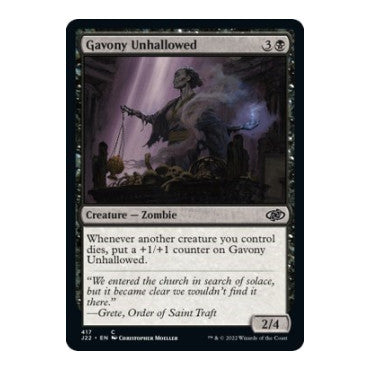Gavony Unhallowed (J22) #417 Common (Lightly Played) Jumpstart 2022 Magic: The Gathering: 2022