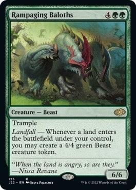 Rampaging Baloths (J22) #715 Rare (Lightly Played) Jumpstart 2022 Magic: The Gathering: 2022
