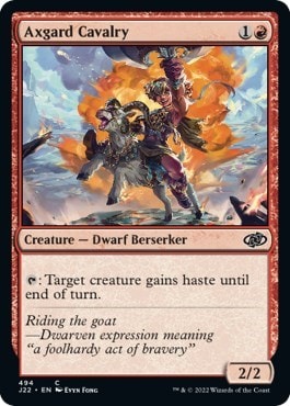 Axgard Cavalry (J22) #494 Common (Lightly Played) Jumpstart 2022 Magic: The Gathering: 2022