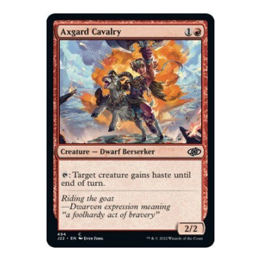 Axgard Cavalry (J22) #494 Common (Lightly Played) Jumpstart 2022 Magic: The Gathering: 2022
