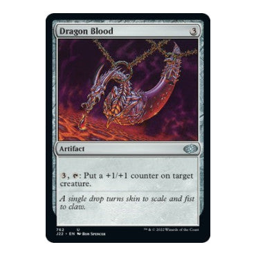 Dragon Blood (J22) #762 Uncommon (Lightly Played) Jumpstart 2022 Magic: The Gathering: 2022
