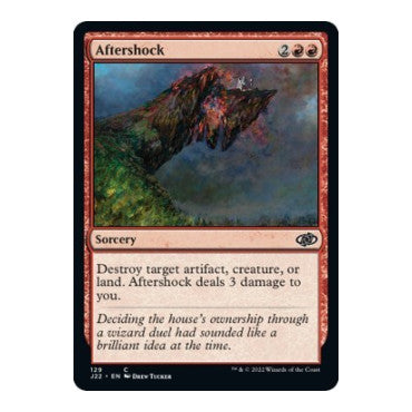 Aftershock (J22) #129 Common (Lightly Played) Jumpstart 2022 Magic: The Gathering: 2022