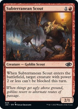 Subterranean Scout (J22) #609 Common (Lightly Played) Jumpstart 2022 Magic: The Gathering: 2022