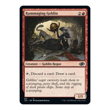 Rummaging Goblin (J22) #591 Common (Lightly Played) Jumpstart 2022 Magic: The Gathering: 2022