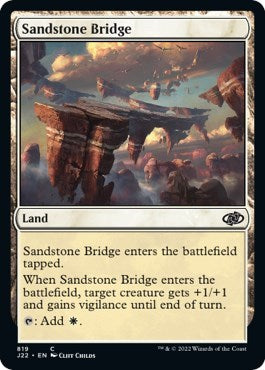 Sandstone Bridge (J22) #819 Common (Lightly Played) Jumpstart 2022 Magic: 2022