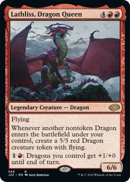 Lathliss, Dragon Queen (J22) #566 Rare (Lightly Played) Jumpstart 2022 Magic: The Gathering: 2022