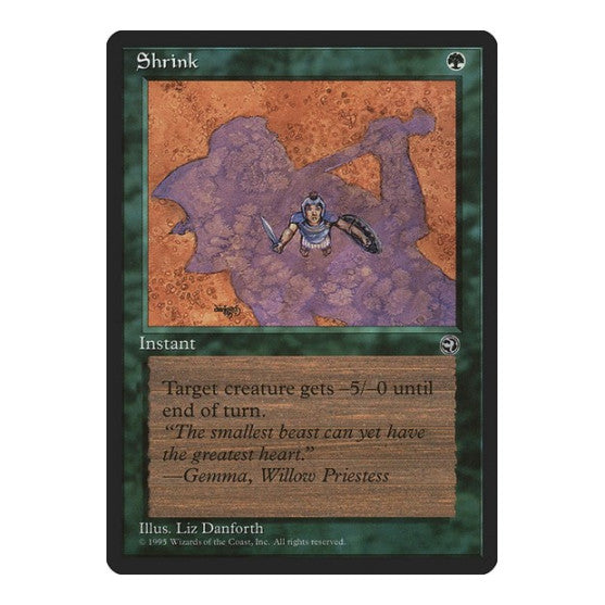 Shrink (HML) #97 Common (Heavily Played) Homelands Magic: The Gathering: 1995