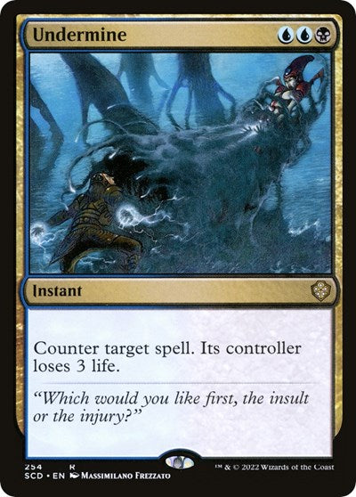 Undermine (SCD) #254 Rare (Near Mint) Starter Commander Decks Magic: 2022
