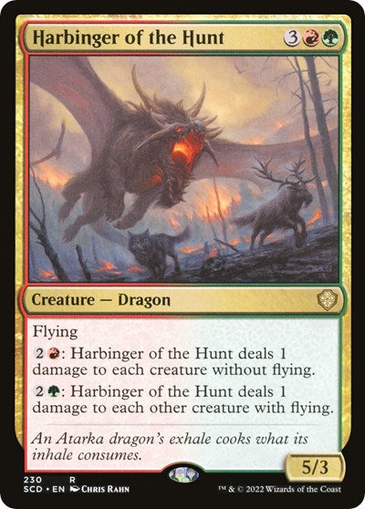 Harbinger of the Hunt (SCD) #230 Rare (Lightly Played) Starter Commander Decks Magic: The Gathering: 2022