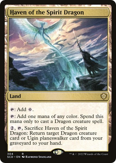 Haven of the Spirit Dragon (SCD) #304 Rare (Lightly Played) Starter Commander Decks Magic: 2022