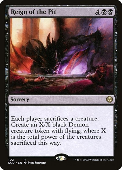 Reign of the Pit (SCD) #102 Rare (Near Mint) Starter Commander Decks Magic: The Gathering: 2022
