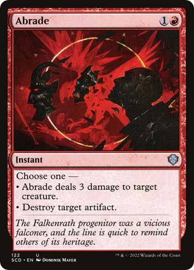 Abrade (SCD) #122 Uncommon (Lightly Played) Starter Commander Decks Magic: The Gathering: 2022