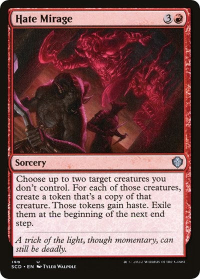 Hate Mirage (SCD) #146 Uncommon (Lightly Played) Starter Commander Decks Magic: The Gathering: 2022