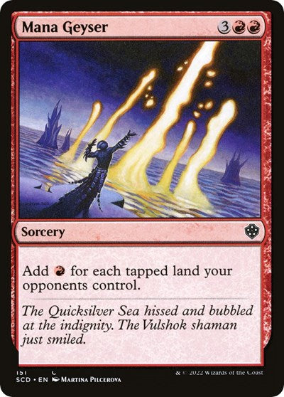 Mana Geyser (SCD) #151 Common (Lightly Played) Starter Commander Decks Magic: 2022