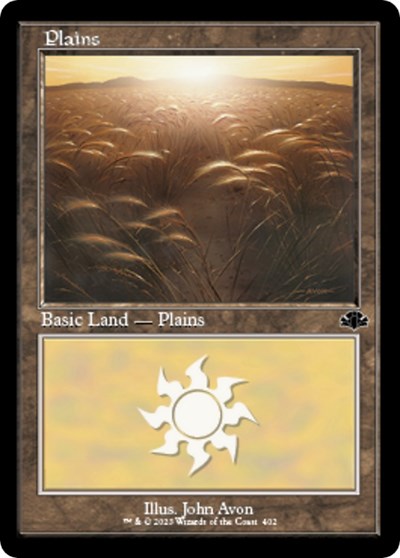 Plains 402 Retro Frame (DMR) #402 Land (Lightly Played) Dominaria Remastered Magic: The Gathering: 2023
